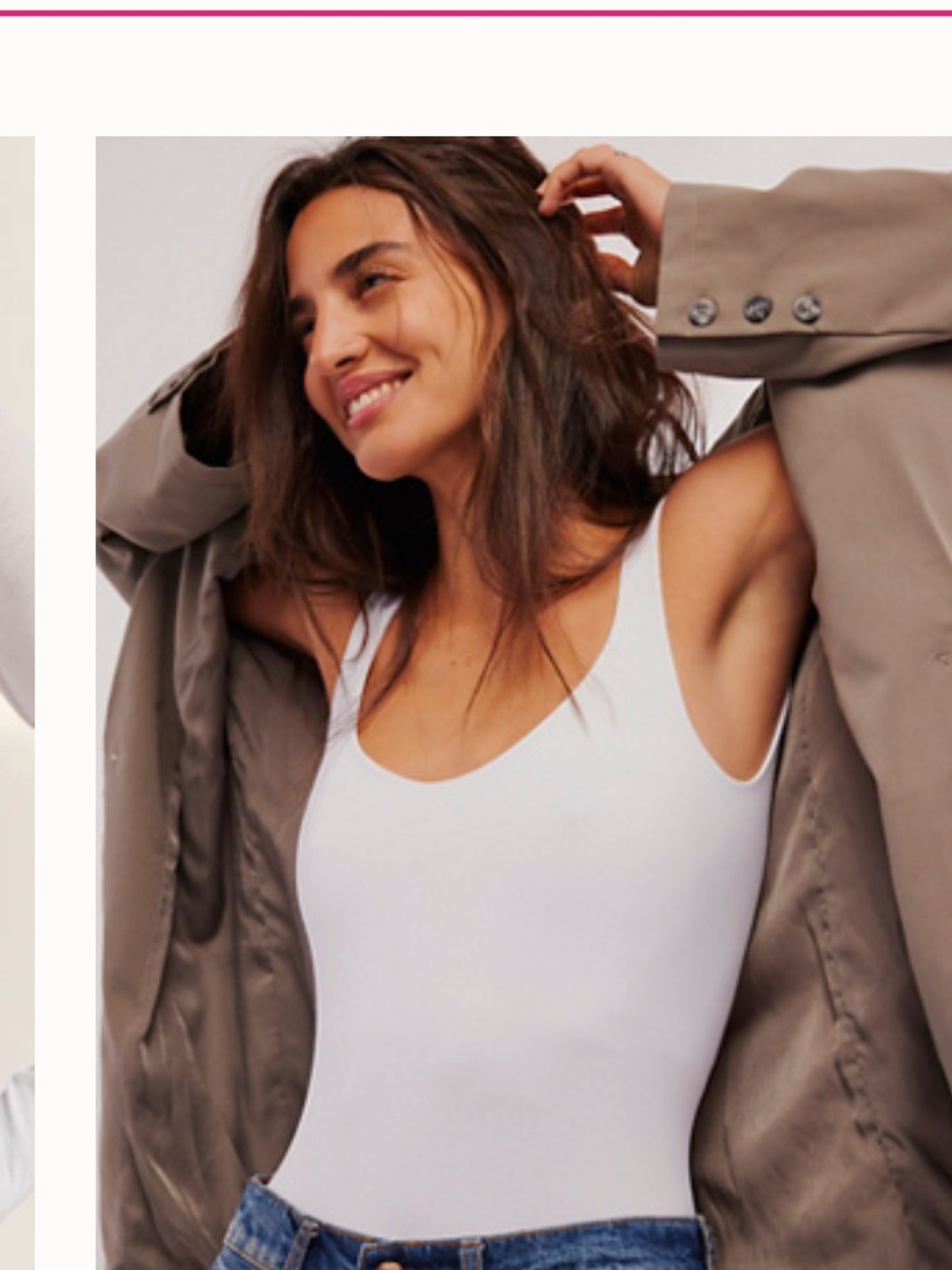 Women’s White Scoop Neck Bodysuit - Clean Lines Bodysuit